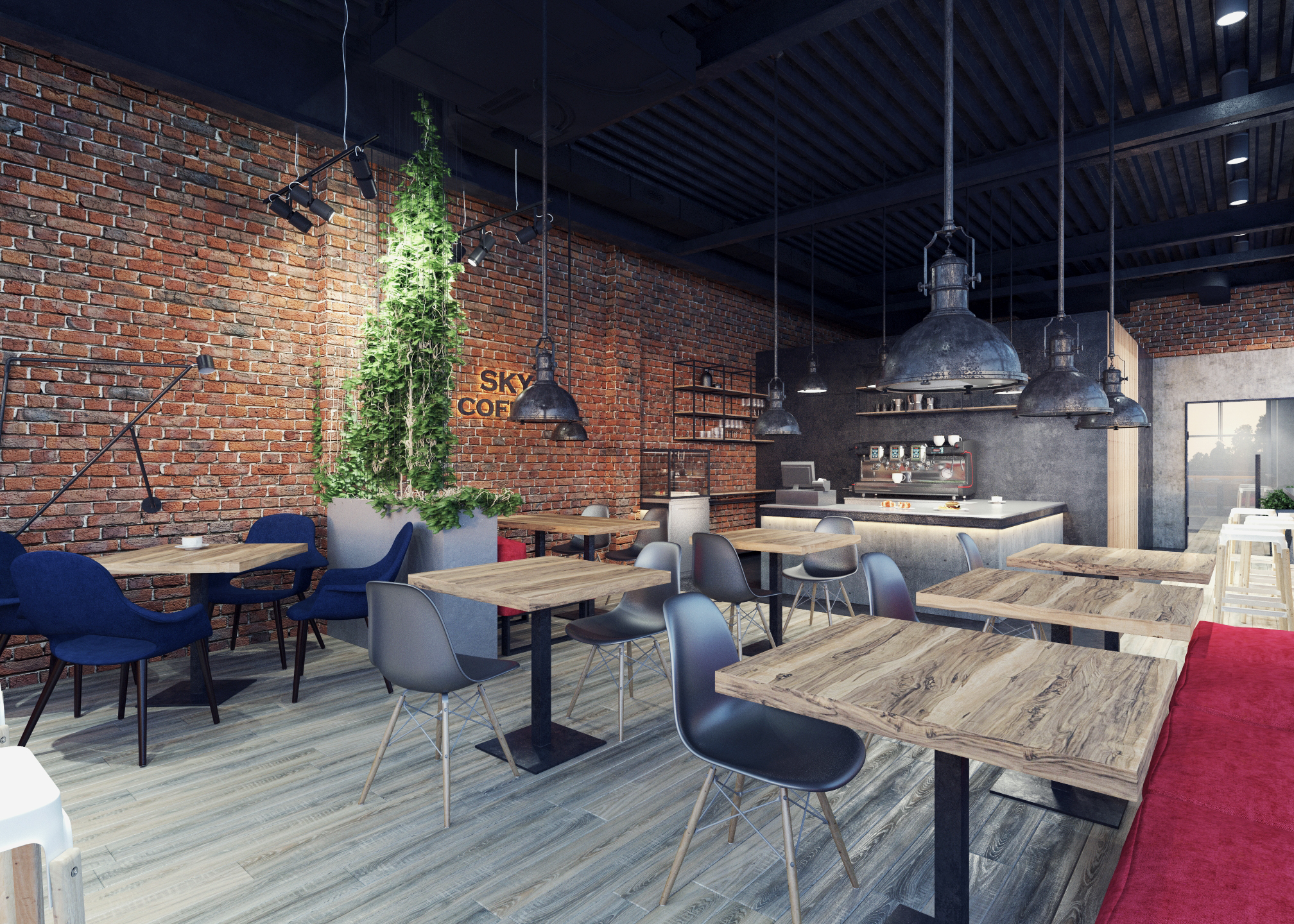 乌克兰航空城 SKY COFFEE 厅，Bulatov 的现代设计-6