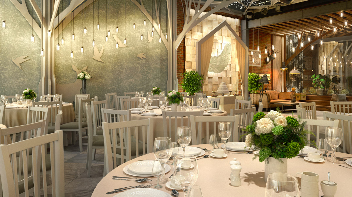 创新婚宴厅设计 | 圣彼得堡婚宴厅“森林与阁楼”-12