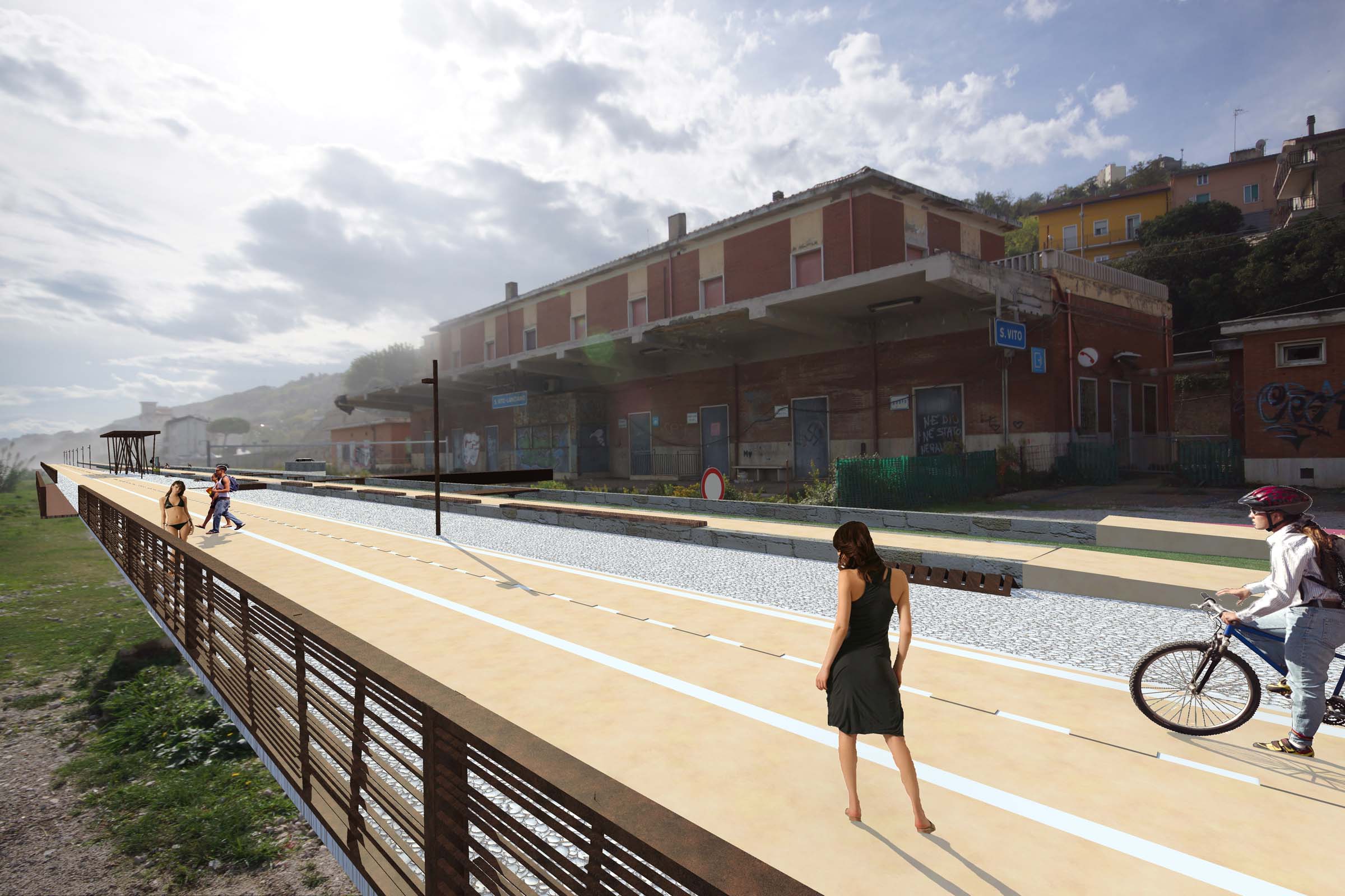 意式海岸风情,绿色骑行通道-29