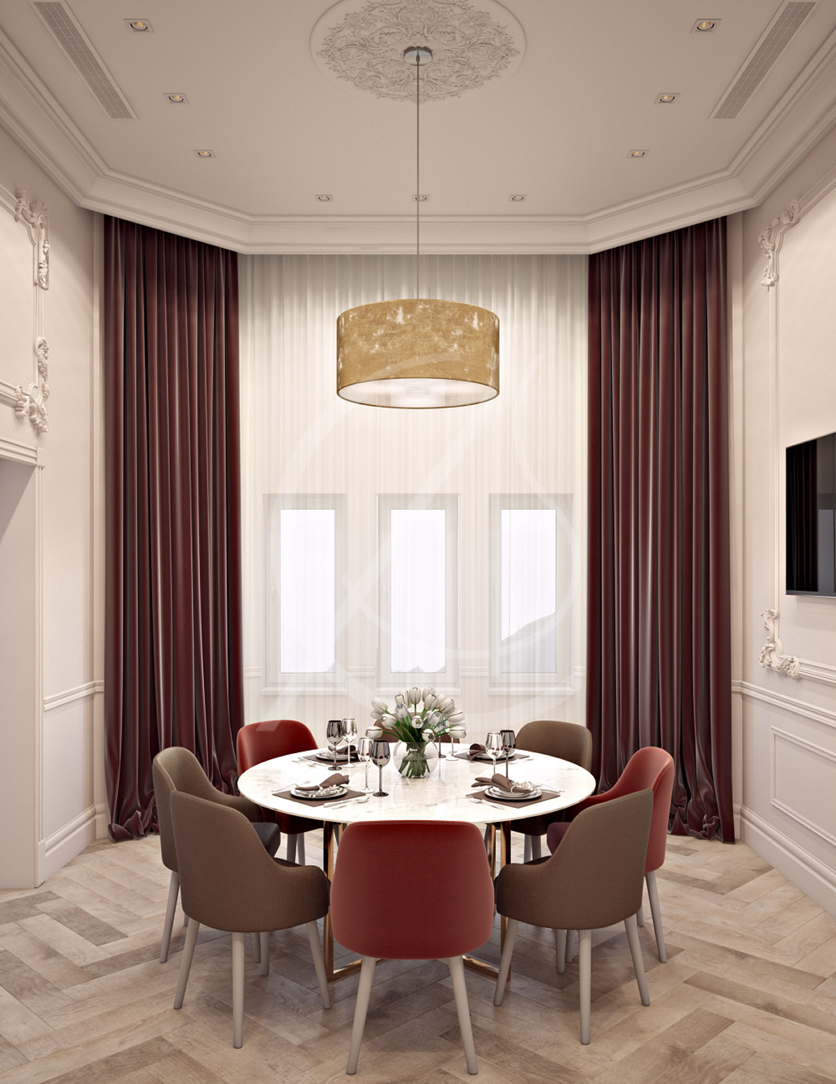 卡塔尔新古典宫殿设计,完美融合古典与现代-32