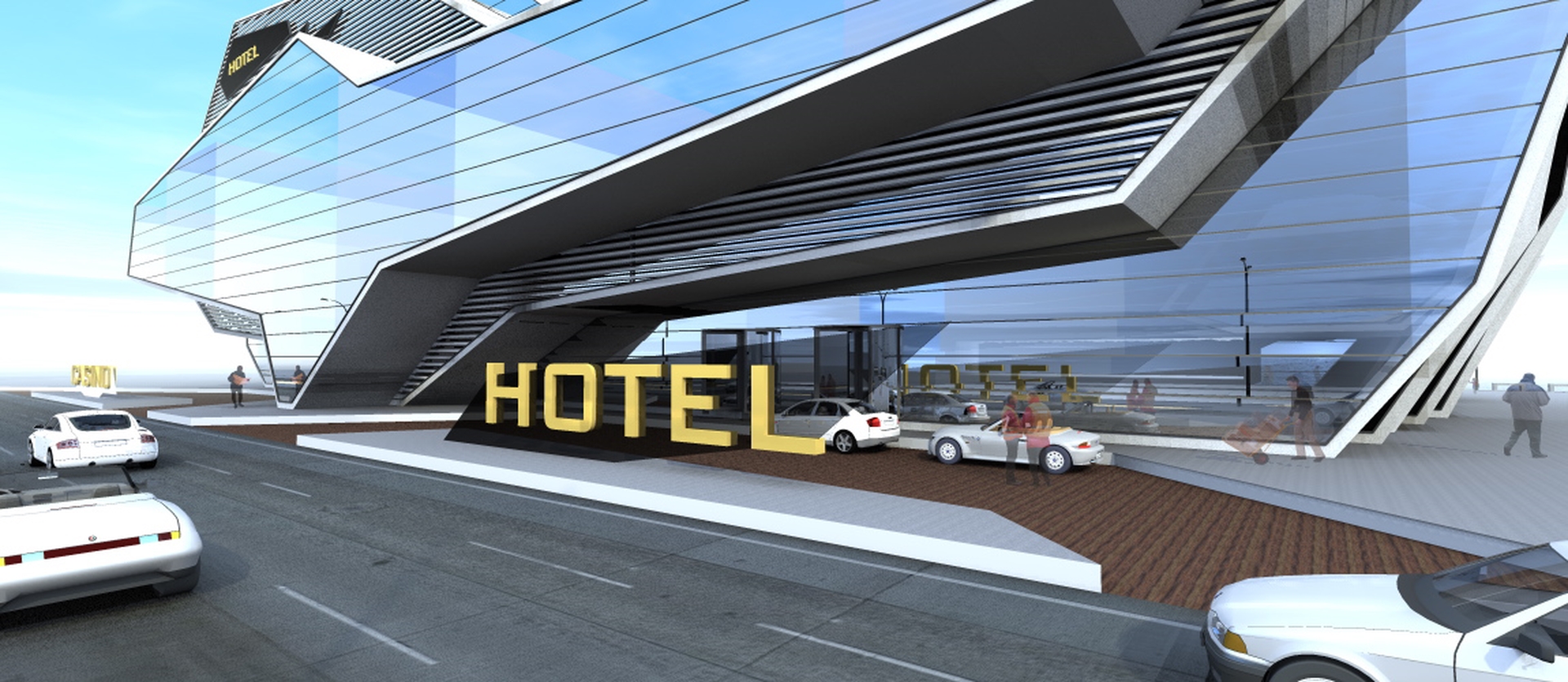 波浪形建筑的海上度假胜地-3