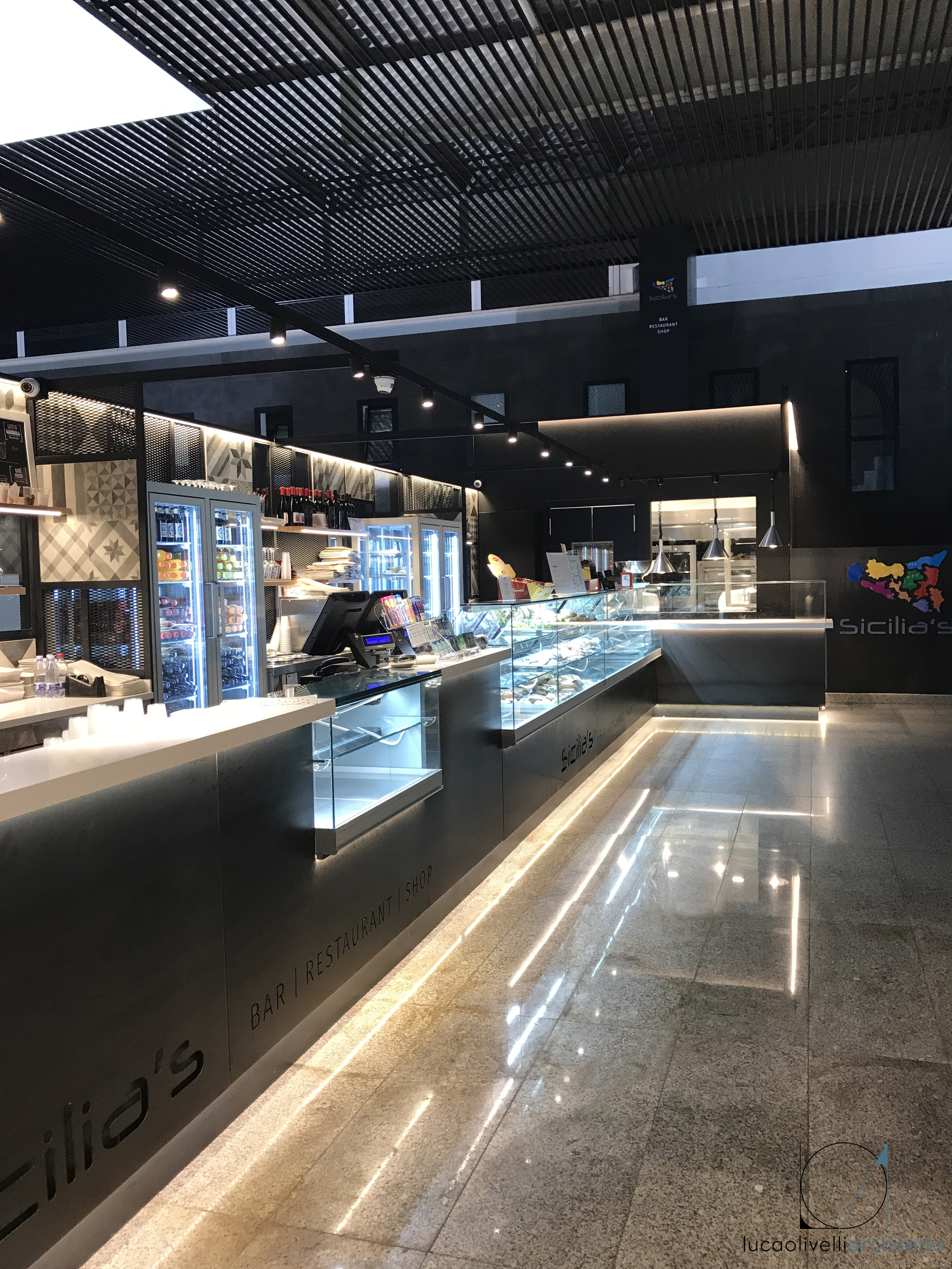 2017 年完成的西西里酒吧餐厅商店室内设计-8