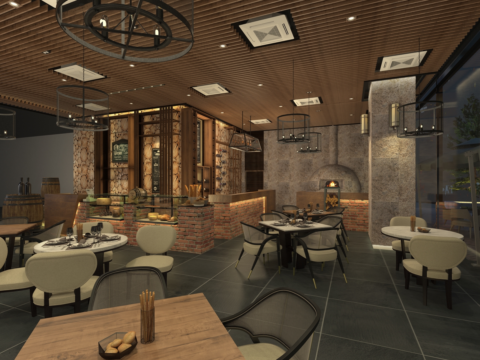 Interior Design - BASILICO Restaurant-8