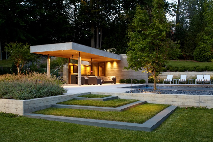 绿意环绕的沙斯ポイント泳池小屋-1