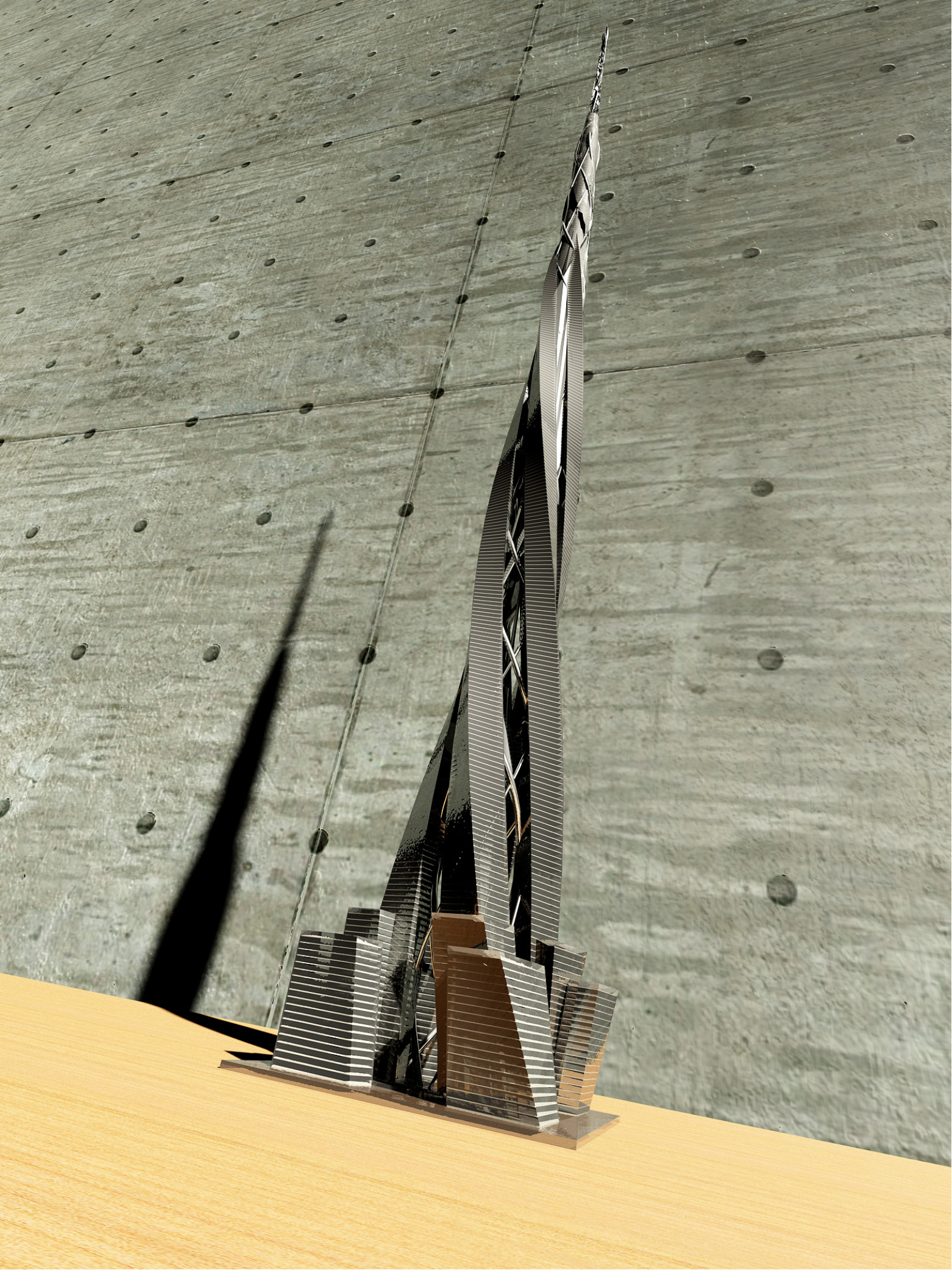 迪拜 4T1 扭曲摩天大楼——未来城市综合体设计-10