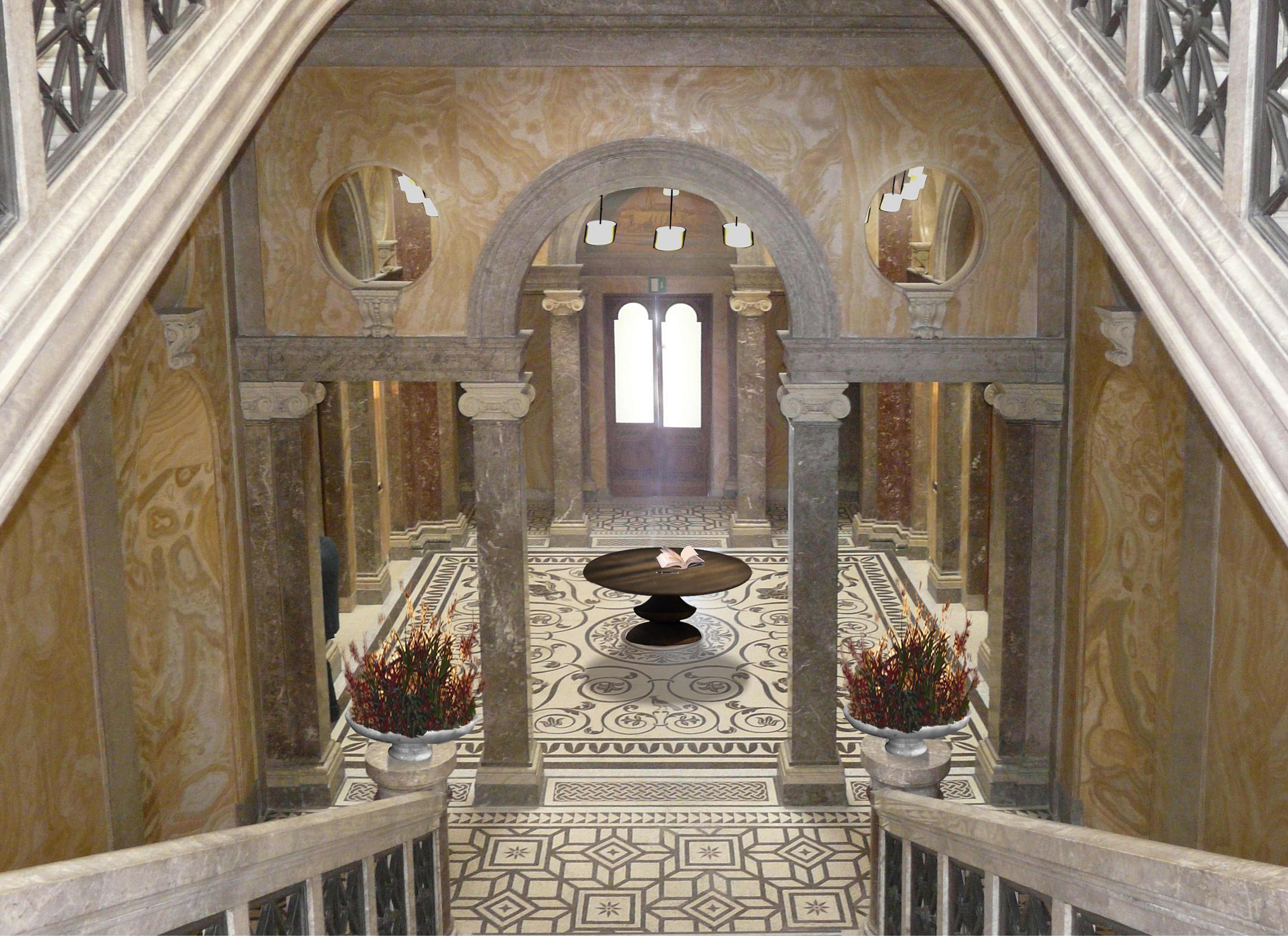 意大利罗马使馆别墅室内设计-11