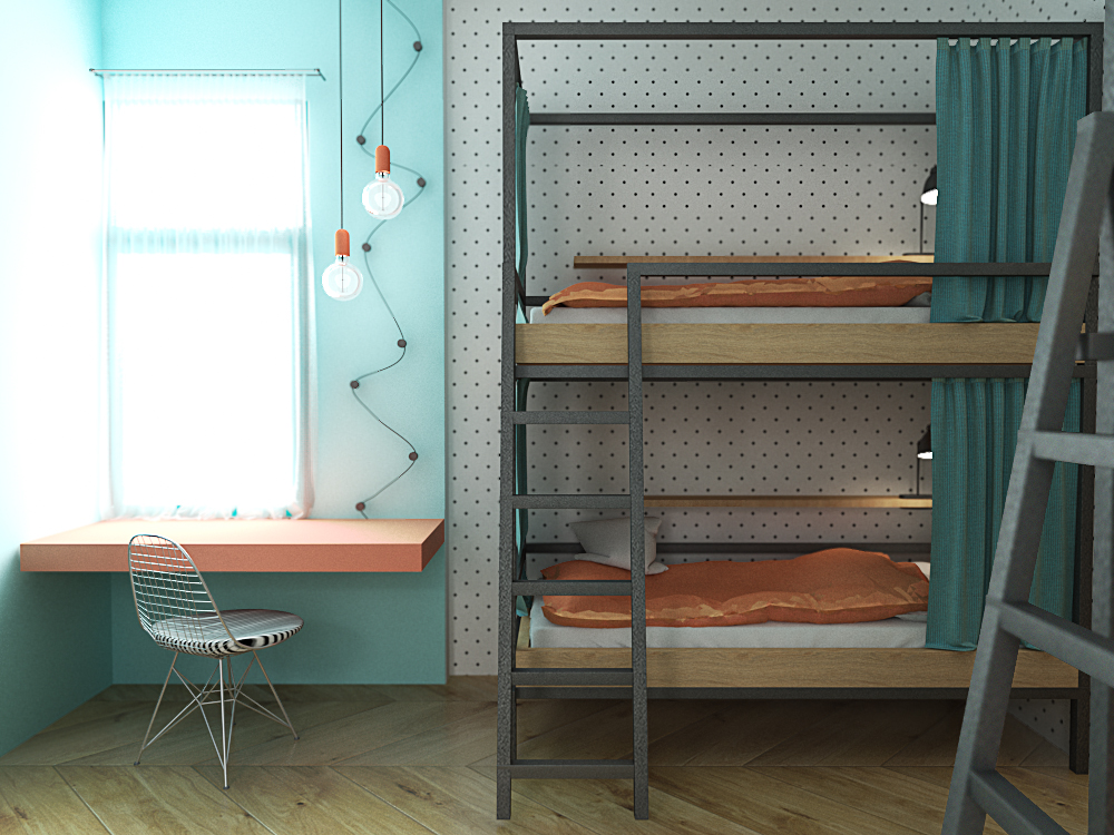 格鲁吉亚 Sololaki 青年旅舍——简约时尚的空间设计-13