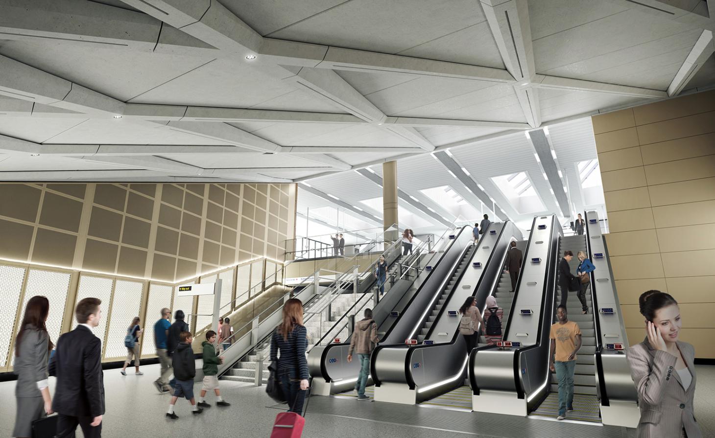 伦敦横贯铁路新站设计-8