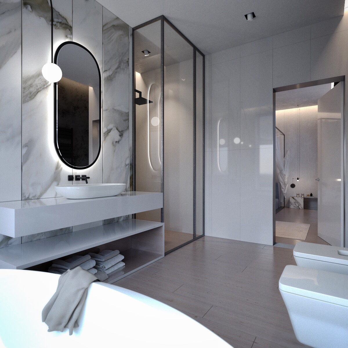 乌克兰极简私人住宅设计-13