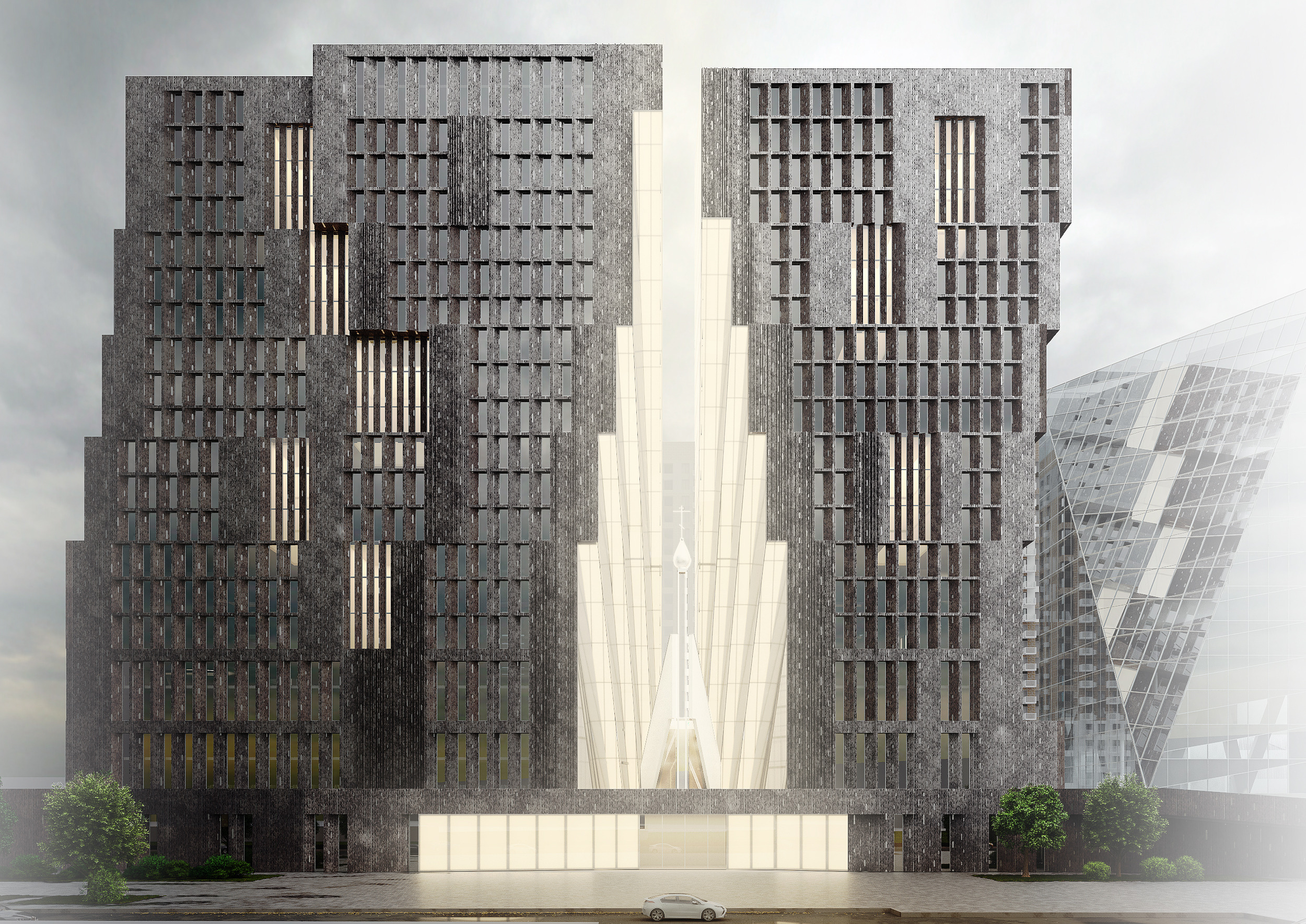 教堂与办公中心的创意结合-2