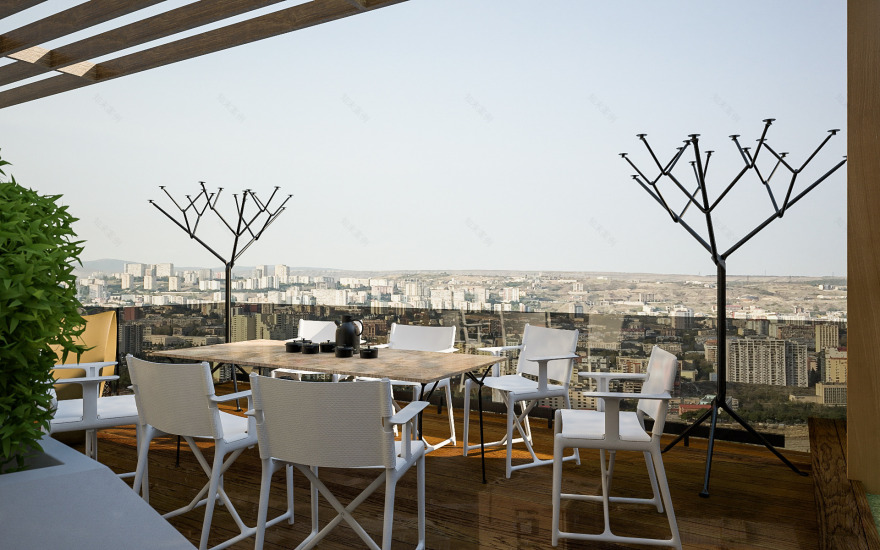 都市幻影 | 200 平米顶层公寓设计-30