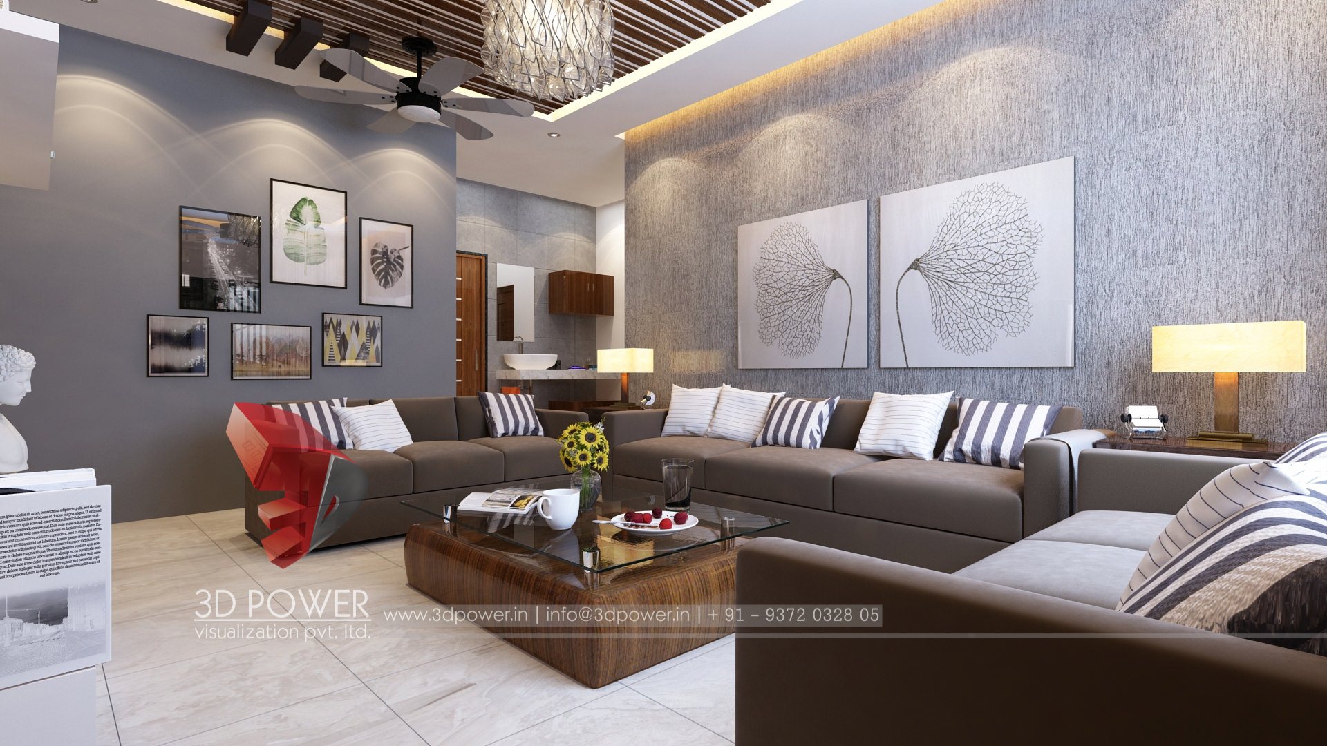 3D 室内设计案例 | 单家庭住宅的精致室内空间-3