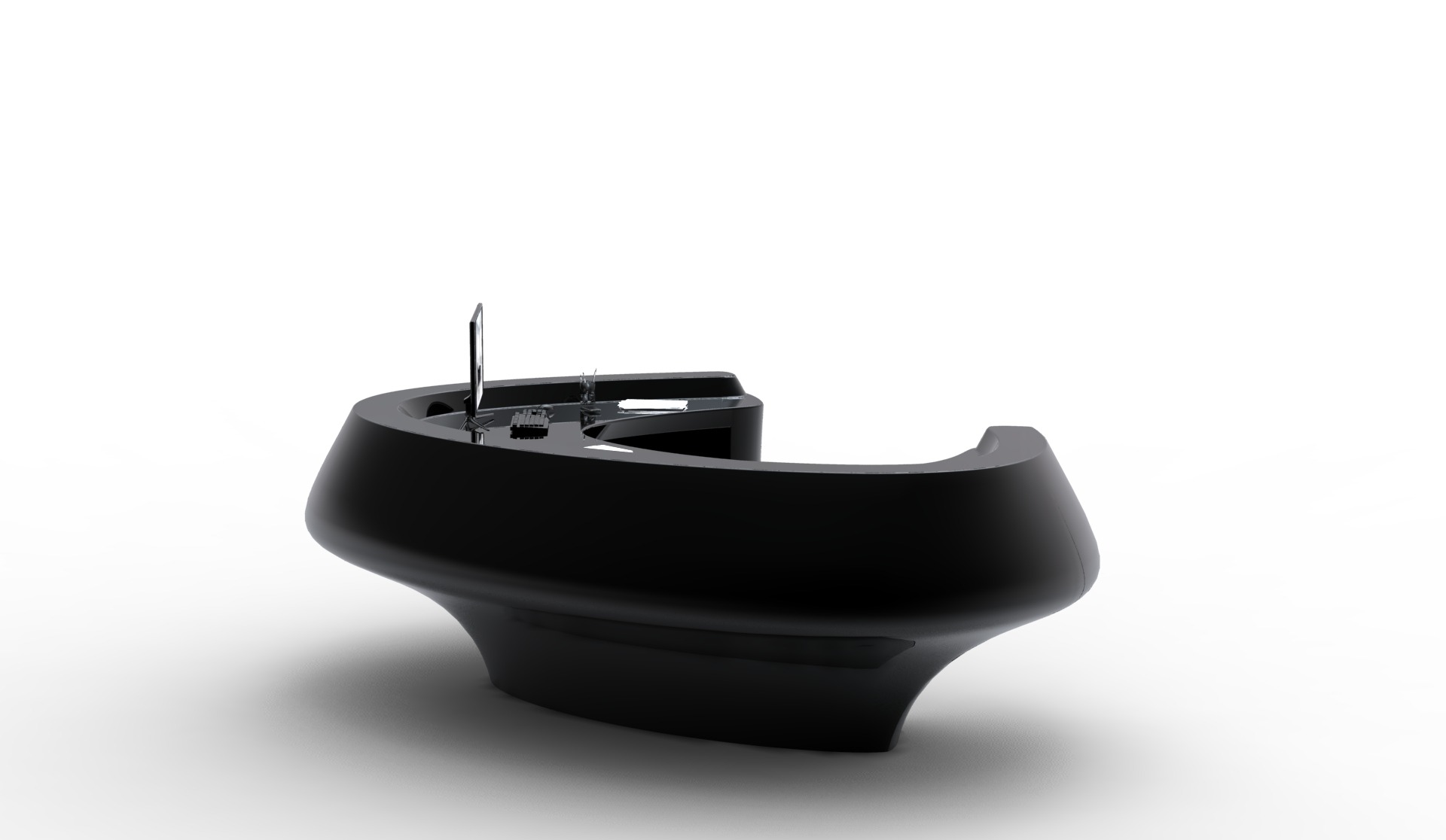 有机造型飞翼接待台-10