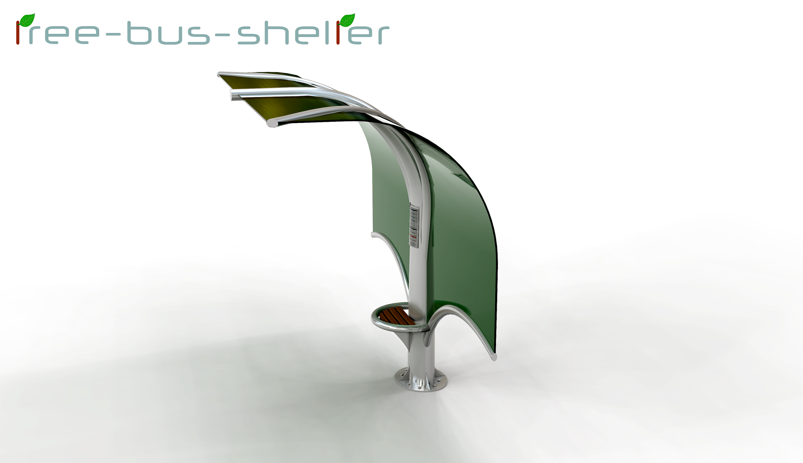 绿意盎然的城市公交站-1