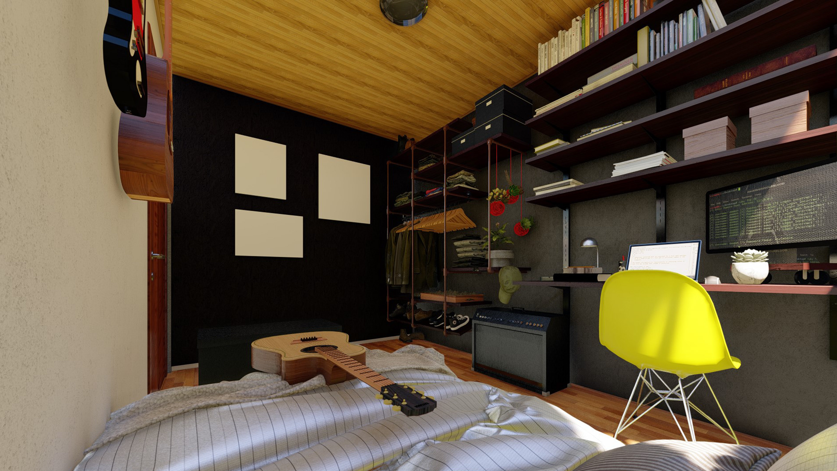 《七月四号室》——专为年轻程序员和音乐家打造的空间设计-11