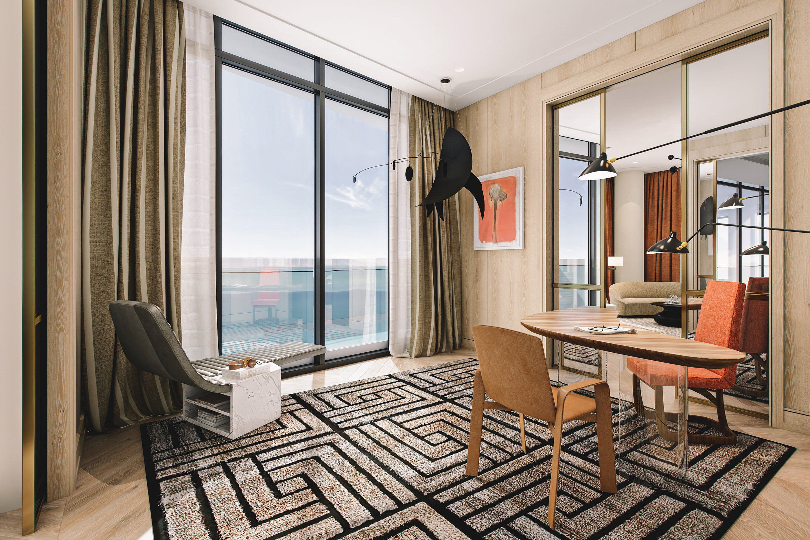 佛罗里达迈阿密“浴场俱乐部庄园”室内设计展示-7