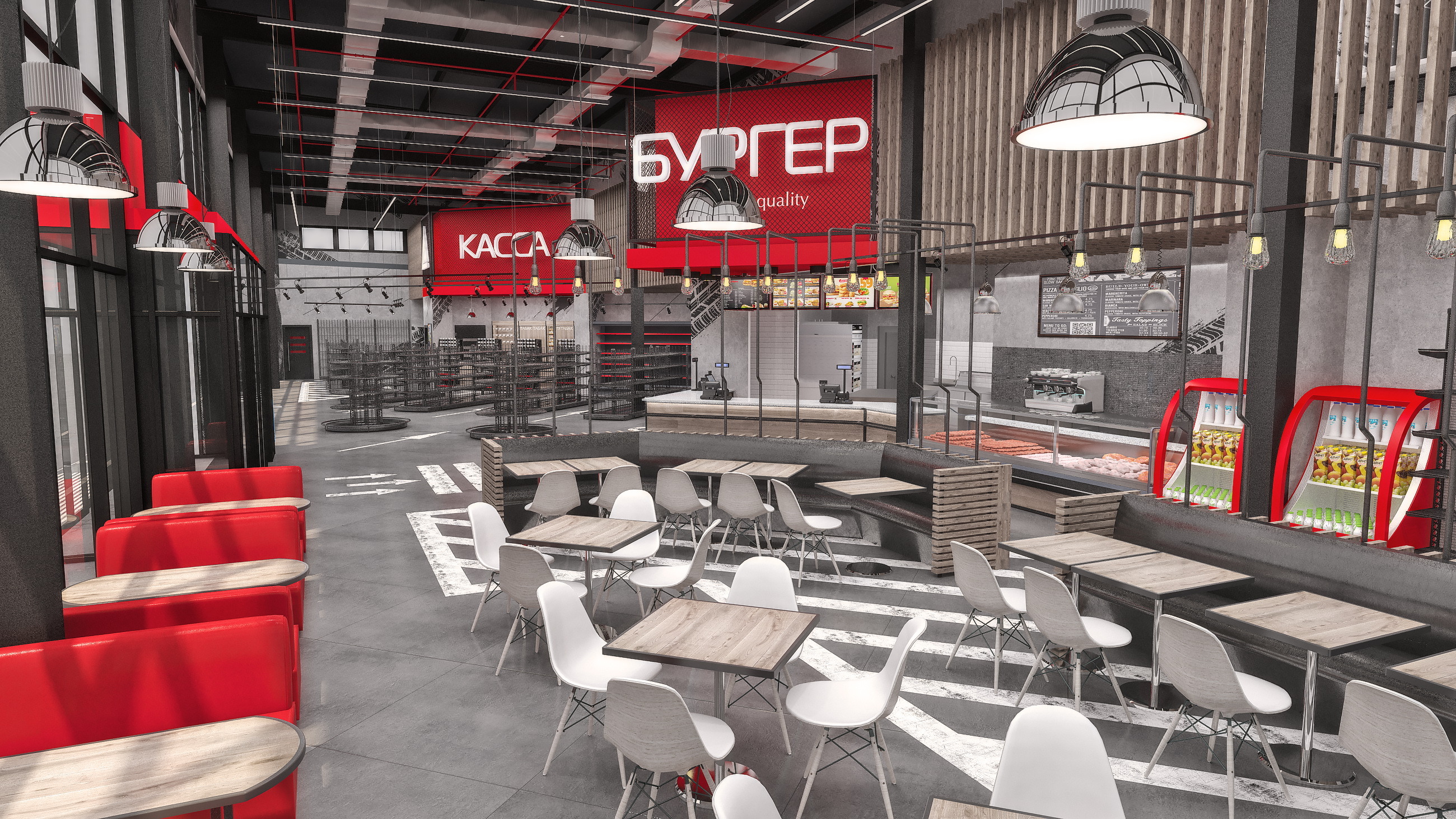 2017 年建设的内夫特马加尔石油公司加油综合体商店室内设计-4