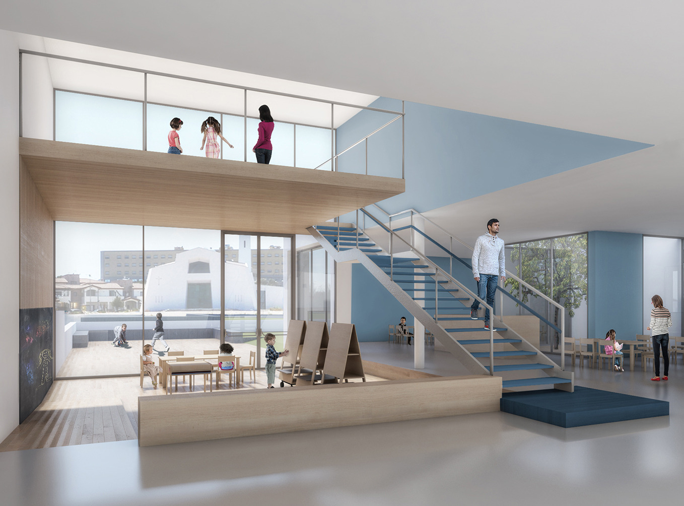 托儿所与小学综合体 · 绿色公共空间与教育的完美融合-7