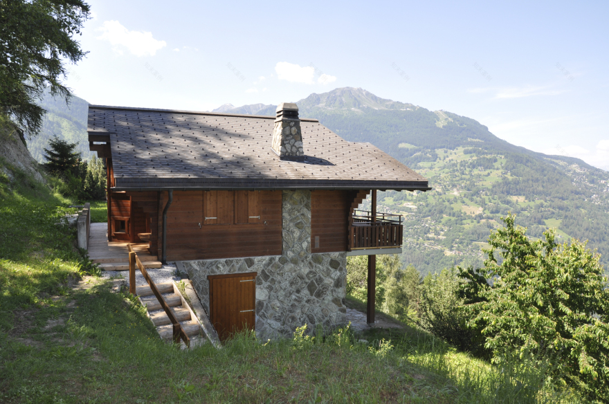 山间色彩小屋，梦幻般的阿尔卑斯山景-14