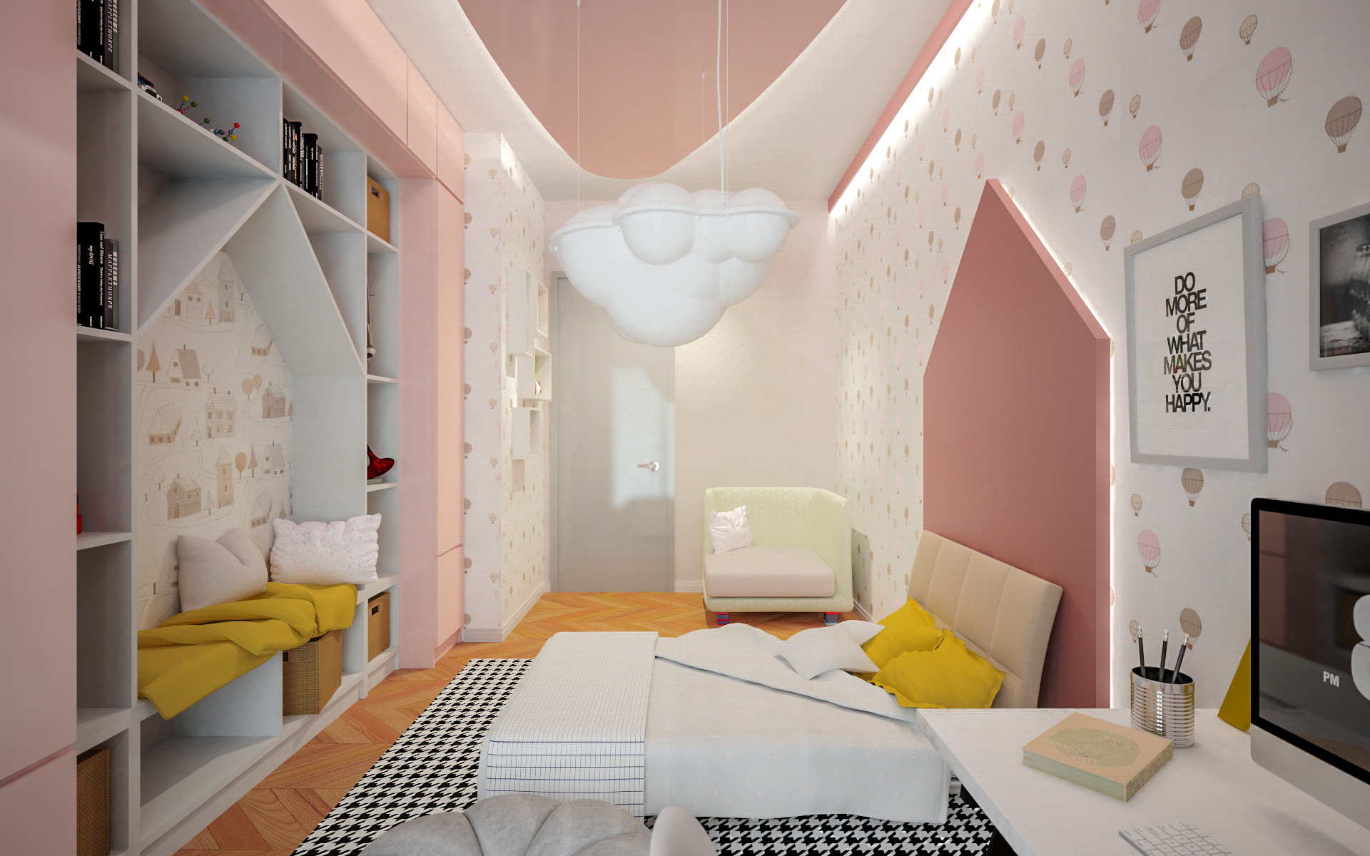 曲线家居空间，打造柔和层次感-10