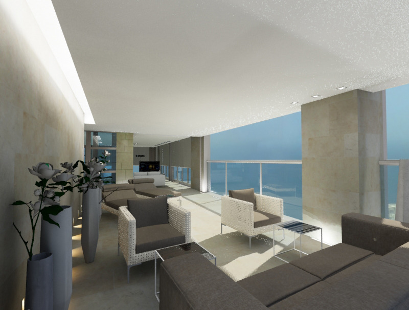 迪拜豪华顶层公寓室内设计-1