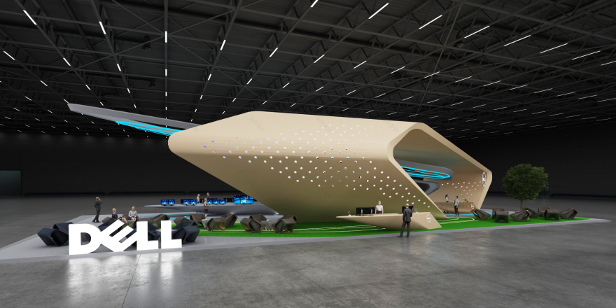 戴尔展台设计 | 科技与环保的完美融合-11