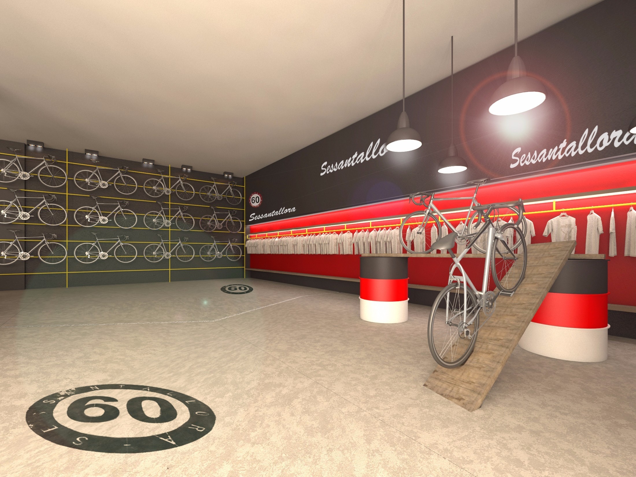 2015 年完成的意大利自行车商店设计-3