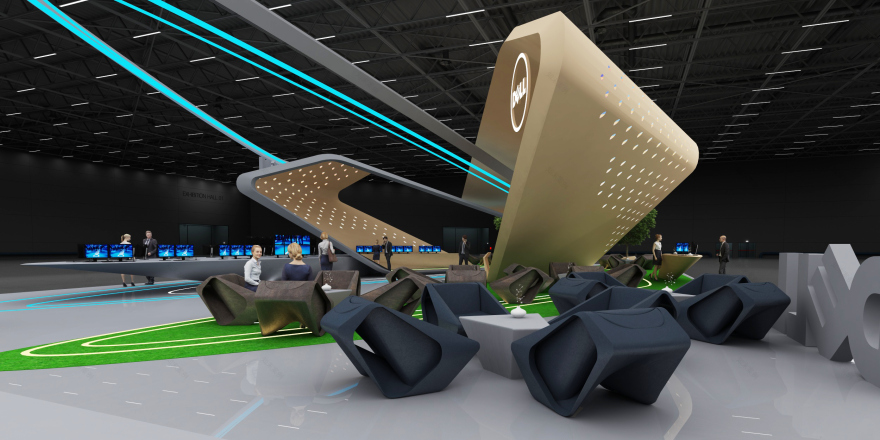 戴尔展台设计 | 科技与环保的完美融合-18