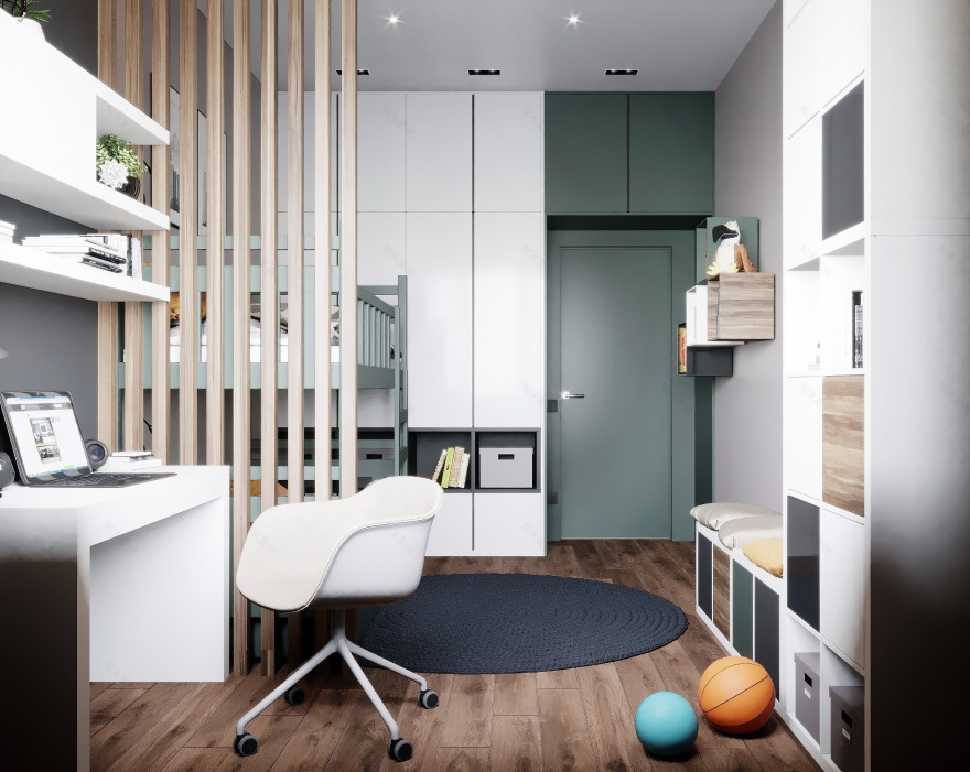 浪漫法式客厅,温馨和谐的家庭角落-12