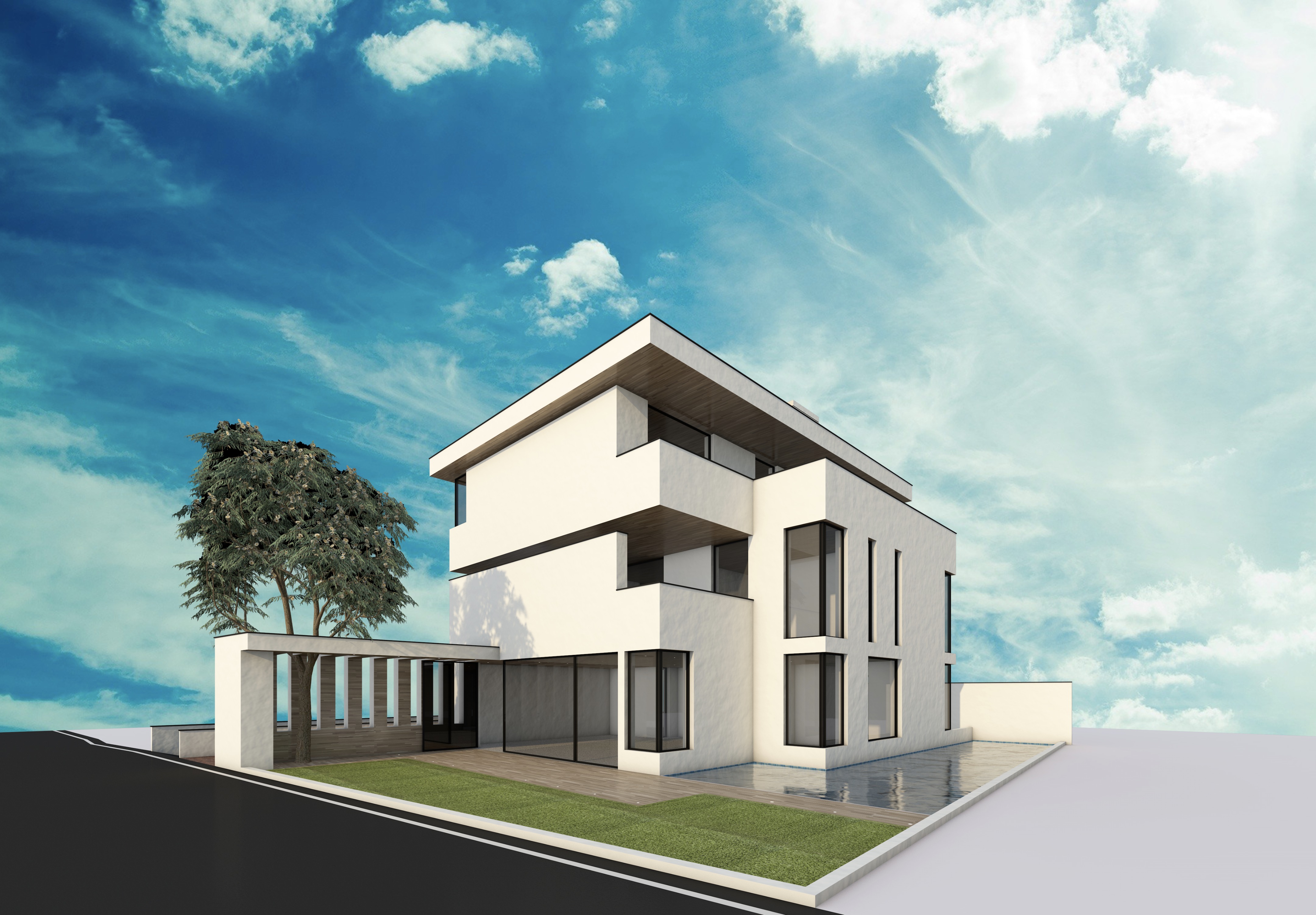 2016 年未实现的城市独栋住宅设计——INNA 别墅-1