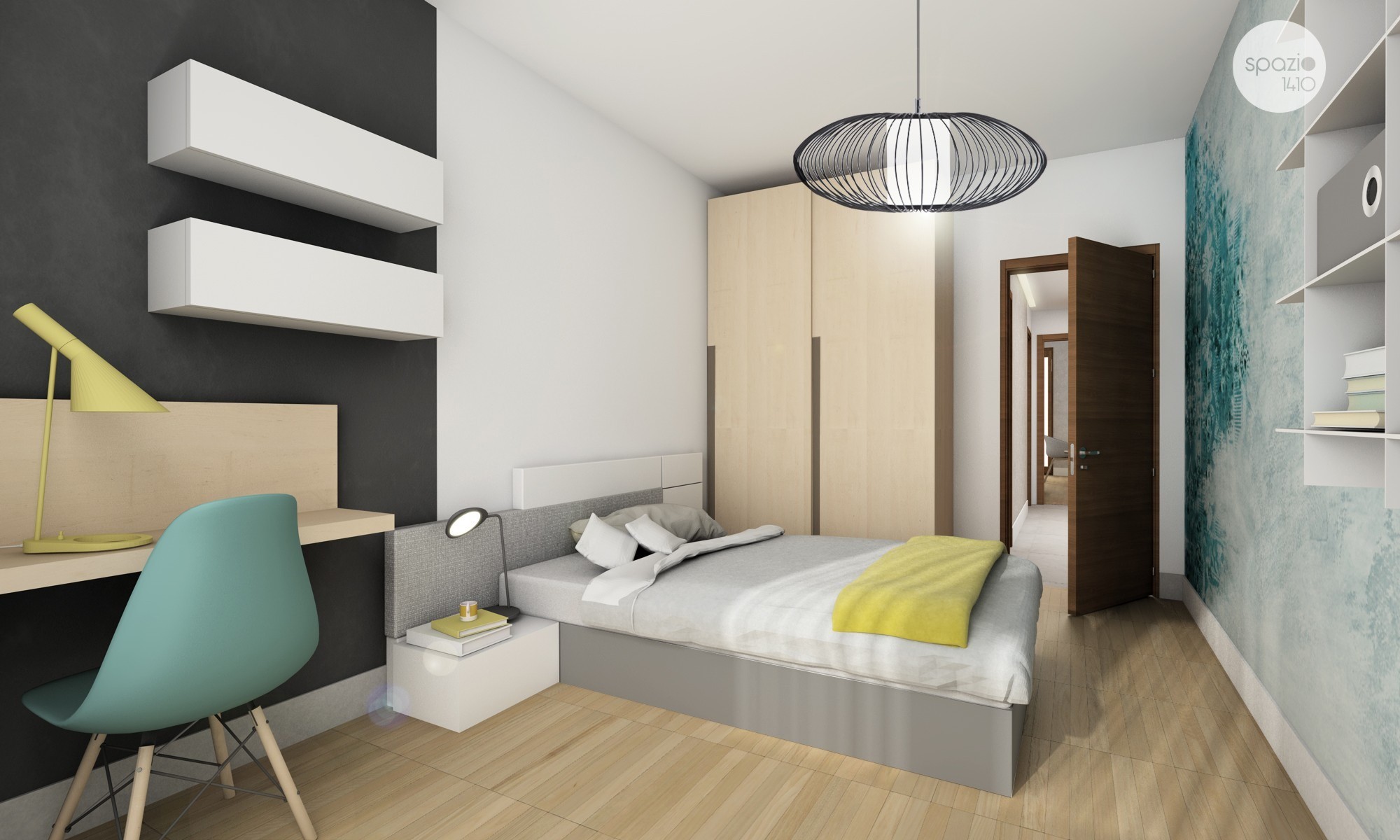 2014 年现代经典公寓设计案例 | 卧室配独立浴室，主次分明-38