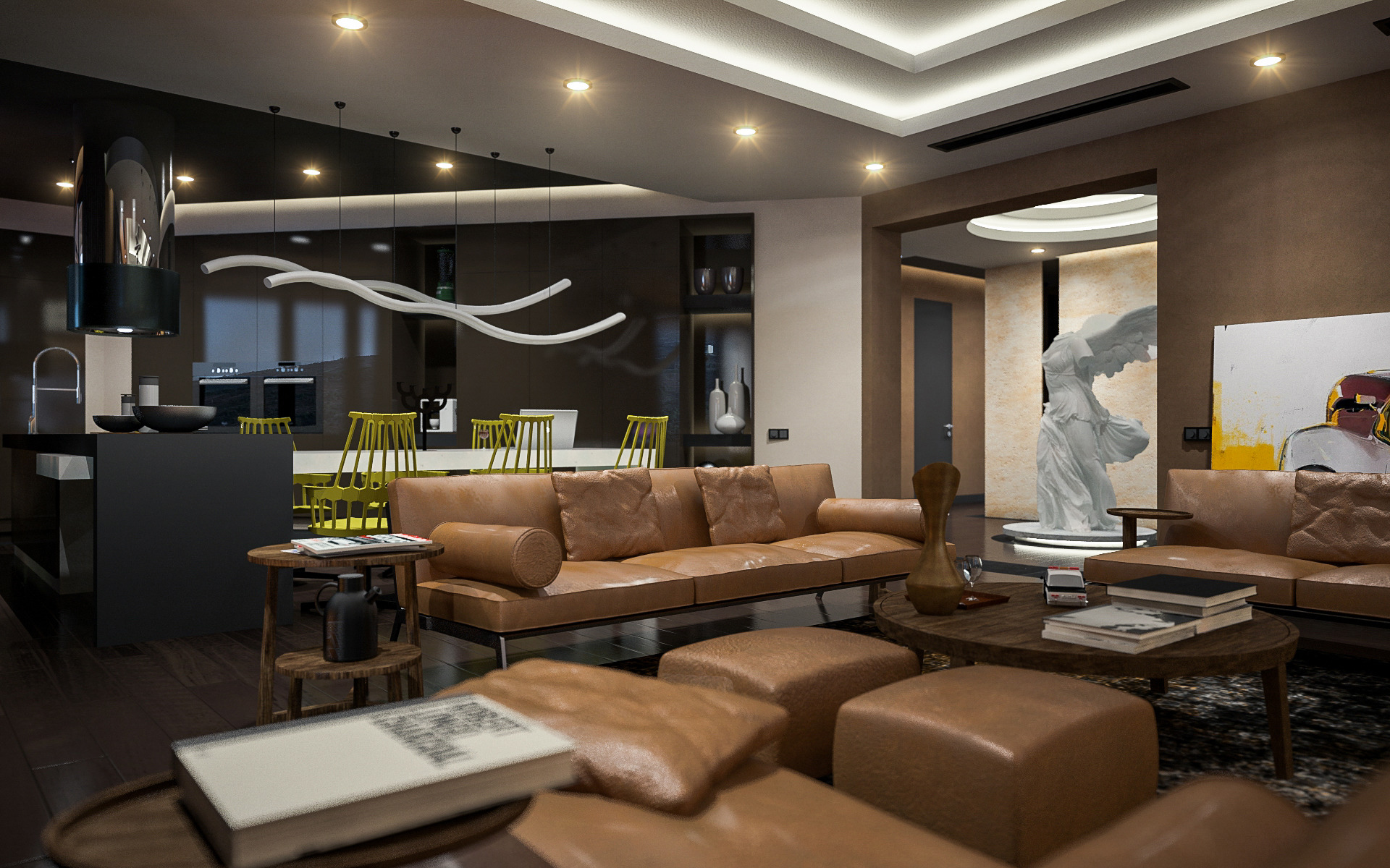 都市幻影 | 200 平米顶层公寓设计-1