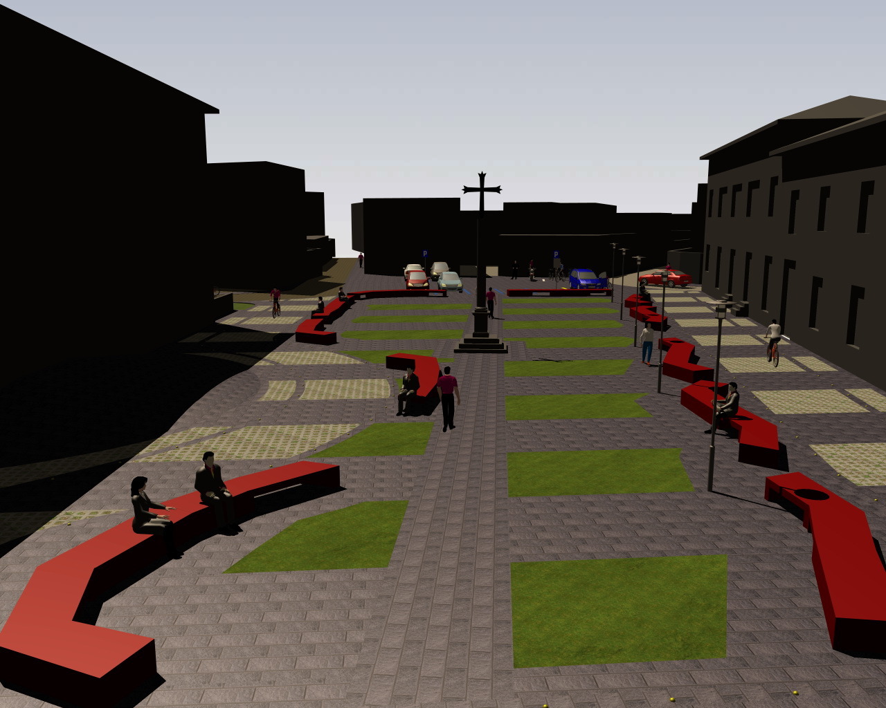 费内格罗中心广场改造设计-1