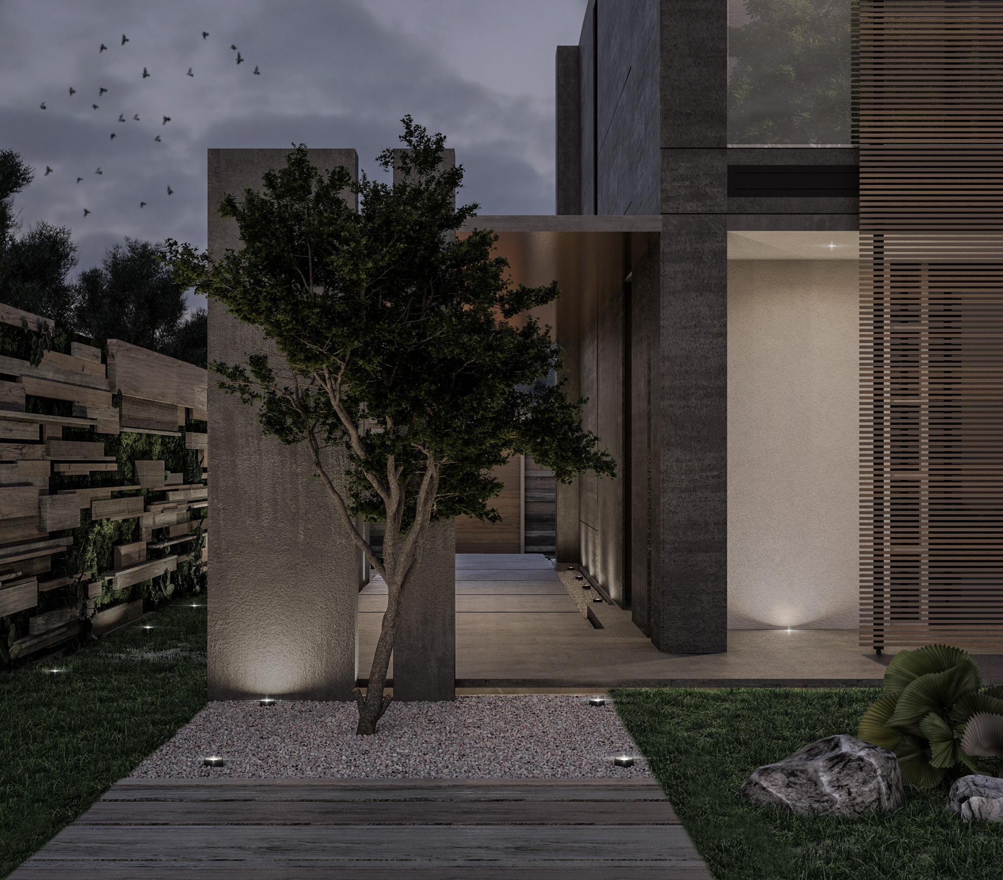 绿意盎然的家庭别墅，室内外无缝对接-12