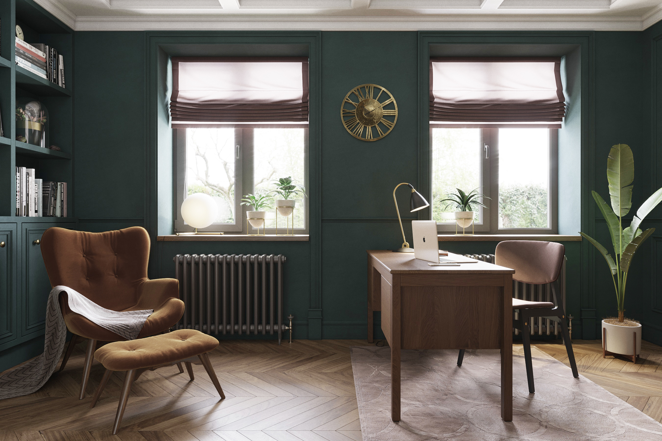 俄罗斯家庭住宅二楼现代与古典的完美融合-24