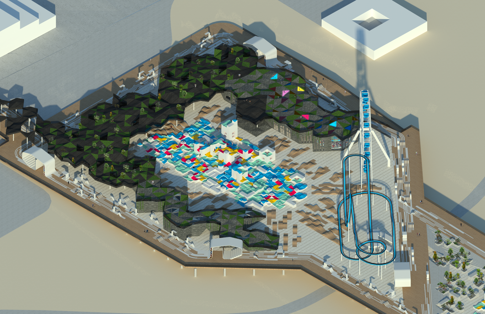 加州圣塔莫尼卡码头公园-7