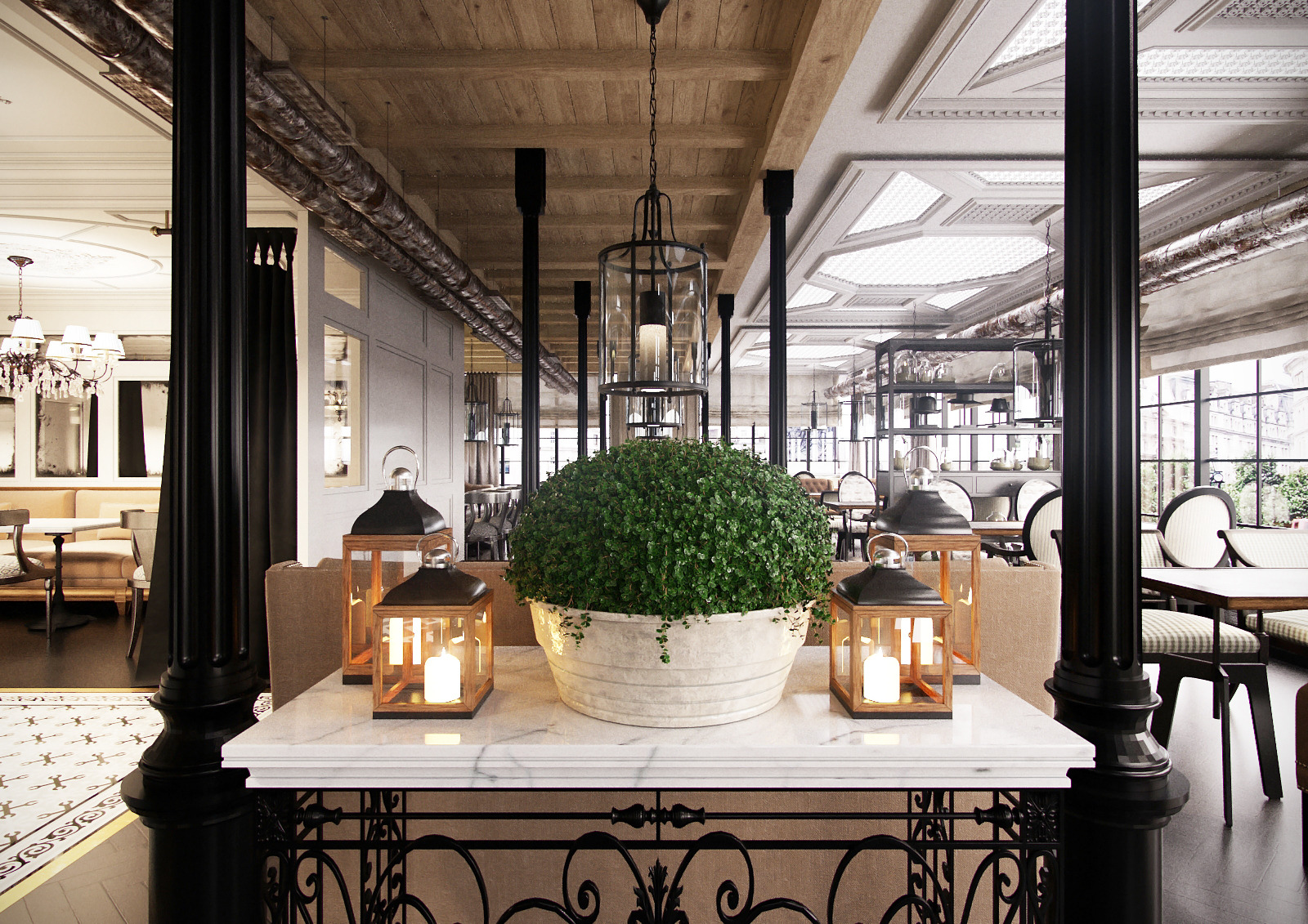 2016 年完成的“黑手党”餐厅室内设计案例-18