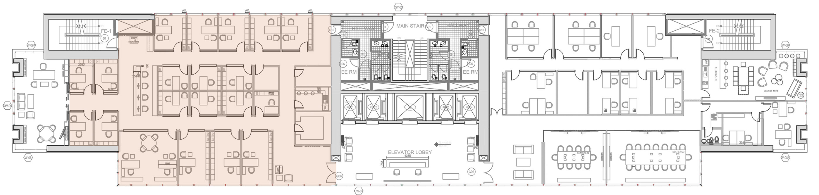 沙特阿拉伯 Al Akeel 律所员工办公室设计-2
