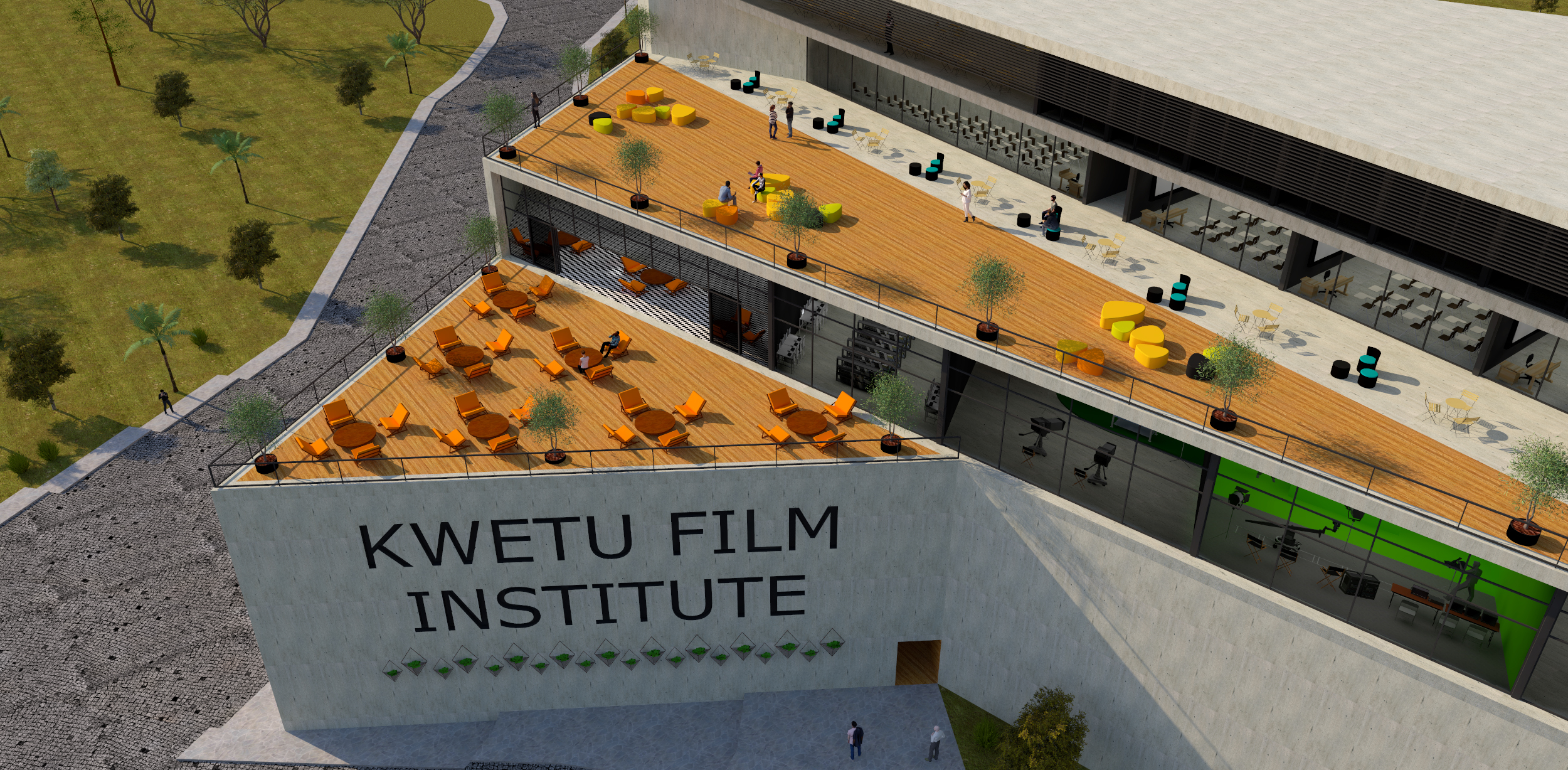 热带气候下的半开放式影院设计——以 Rwanda 的 King's Palace 为灵感-3