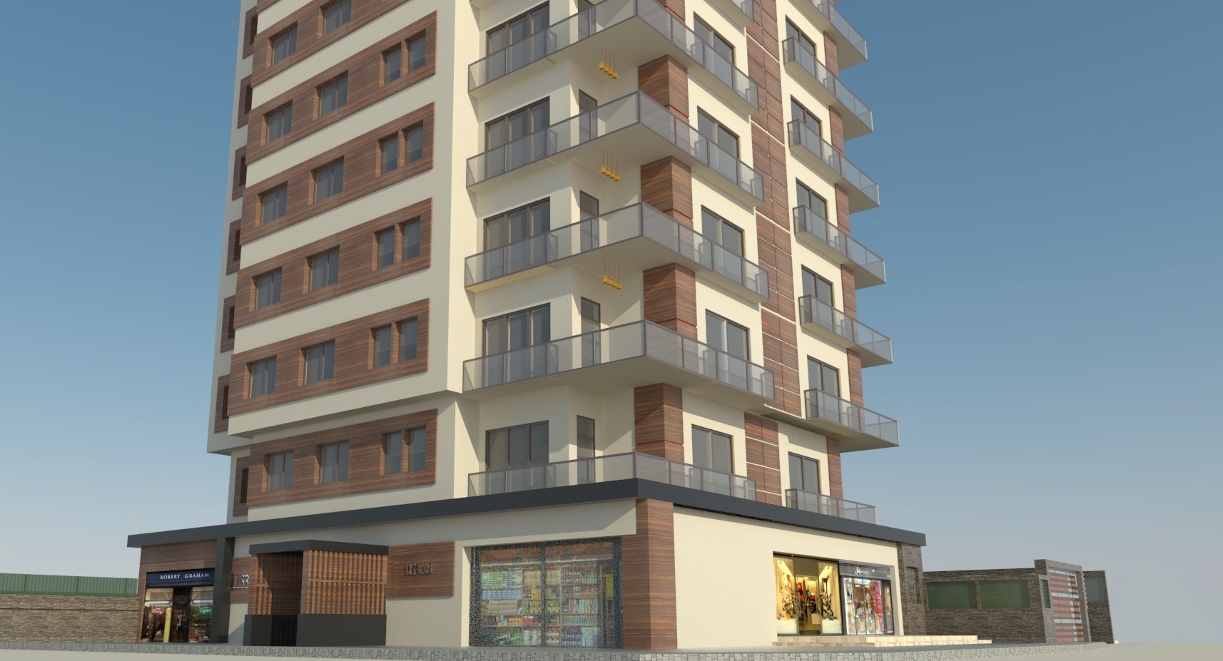 三维立体规划渲染-47