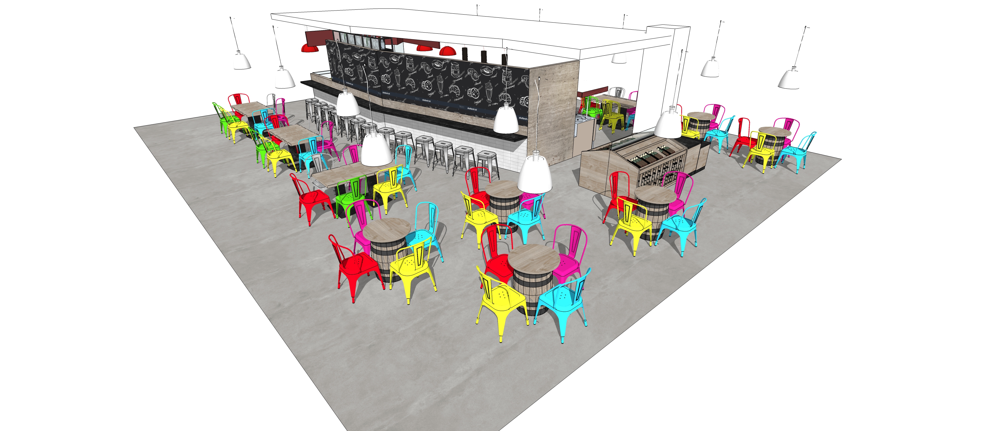 未实现的创意设计——梦幻餐厅与酒吧空间-3