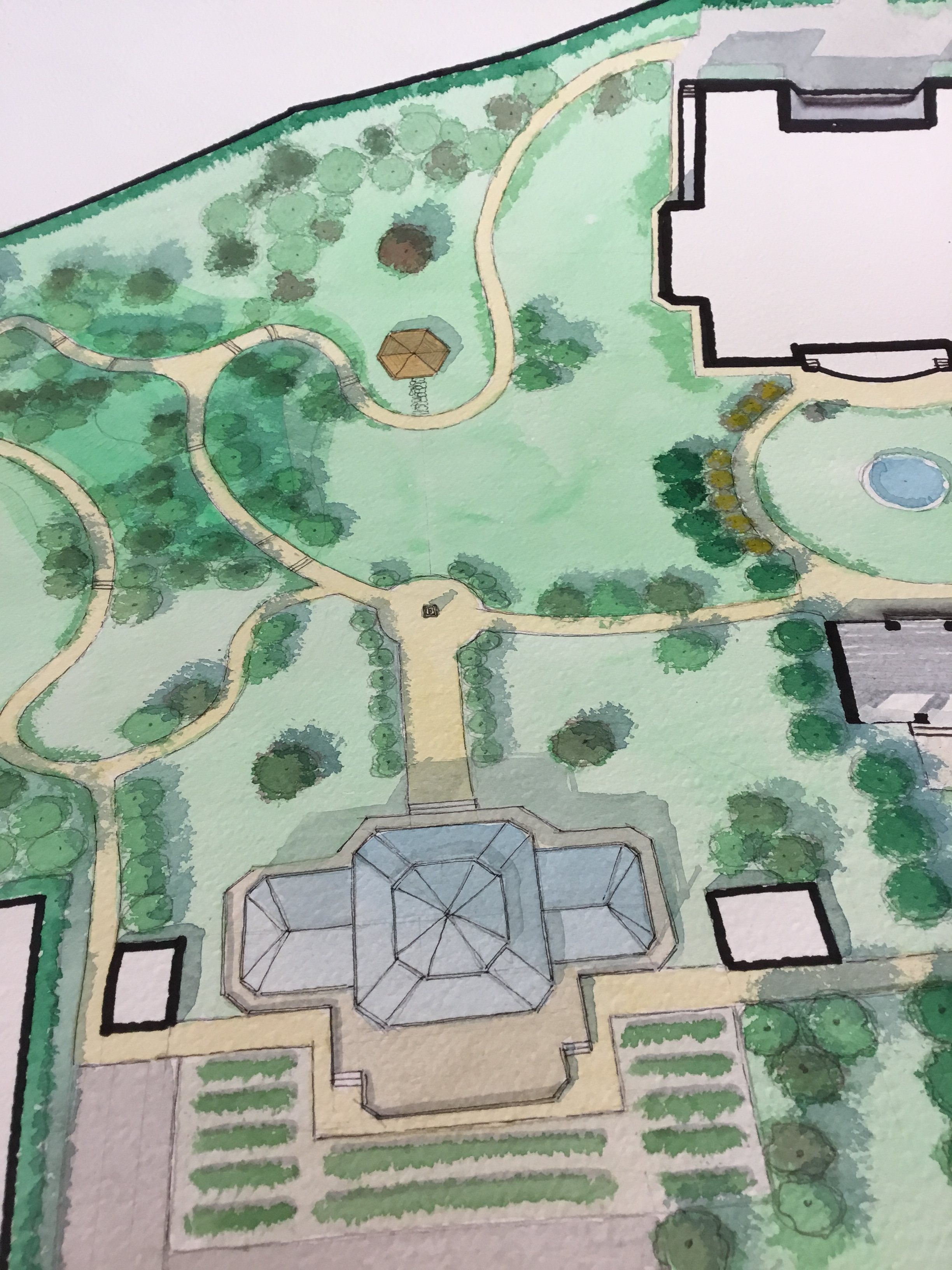 私人豪华花园设计概念-35