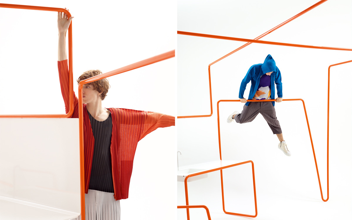 线之韵 · 三宅一生男士褶皱系列展-11