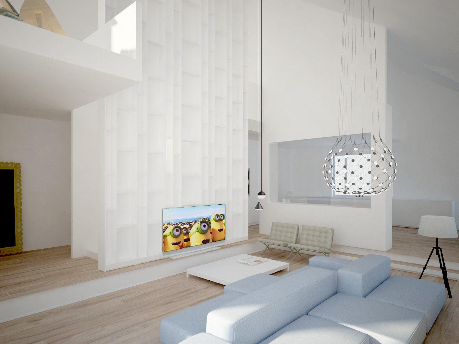 360°全景生活 | 新泽西森林中的家庭活动室-9