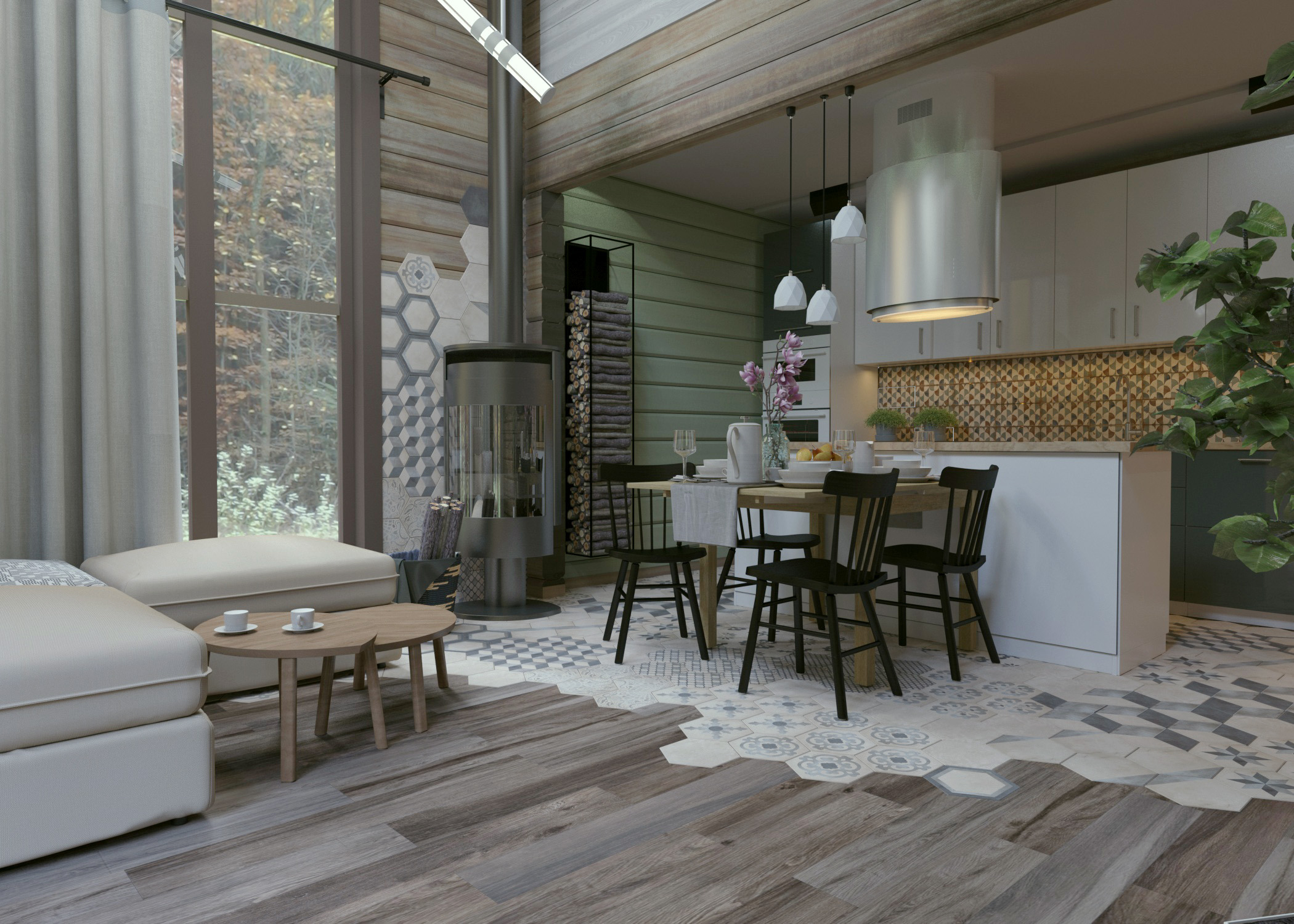 木质空间的艺术 | 温馨二居室的室内设计-1