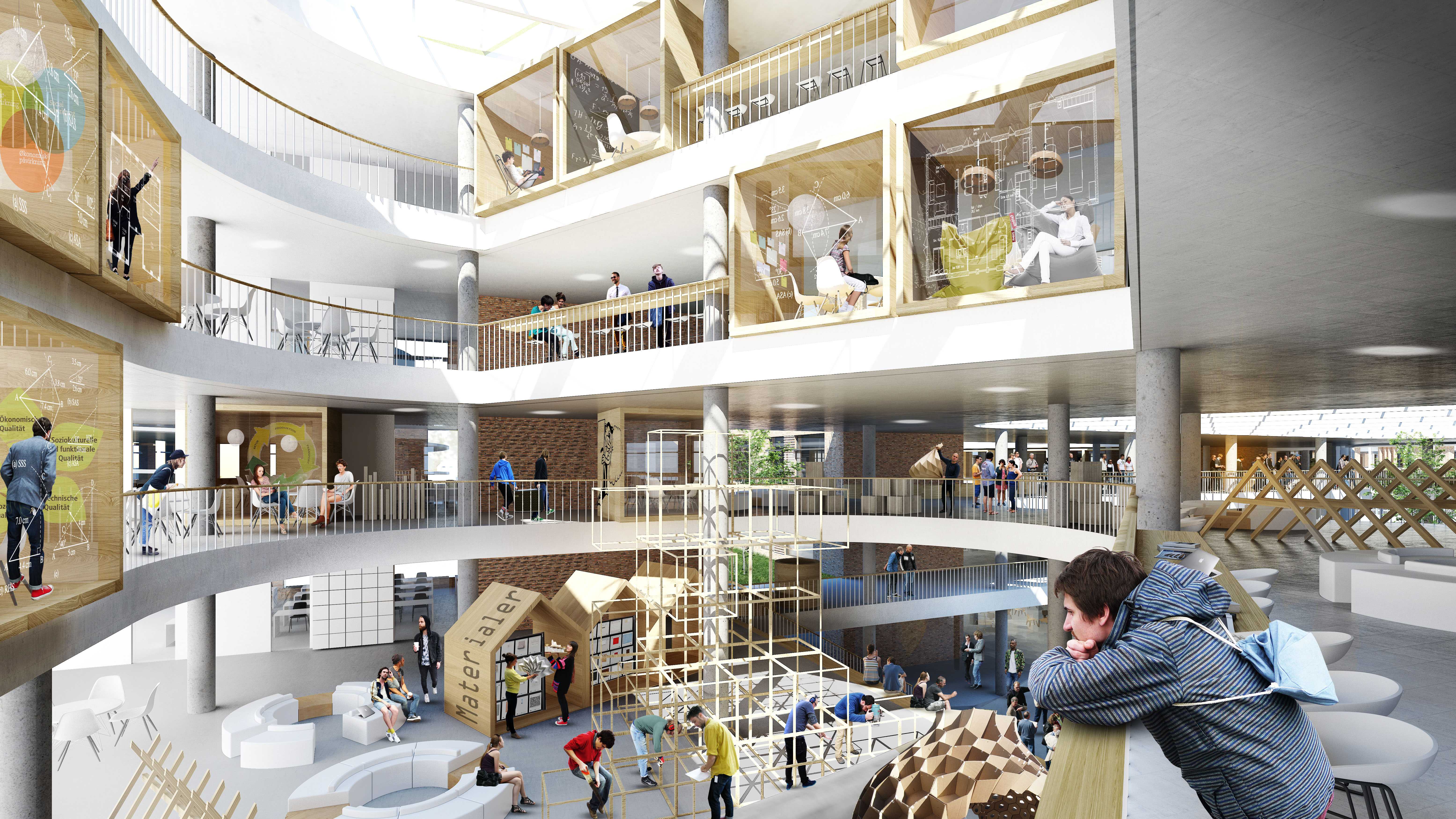 通过大学学院,校园霍森-7