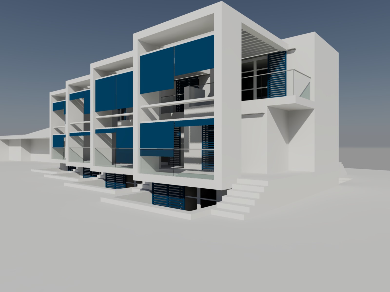 意式四层联排别墅设计-5