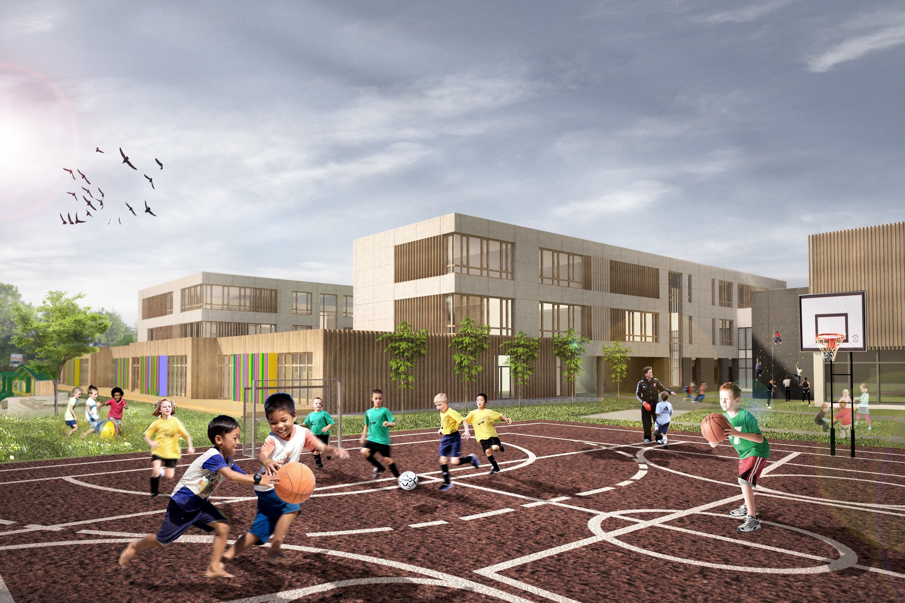 波兰 Wroclaw 幼儿园及学校室内设计-14