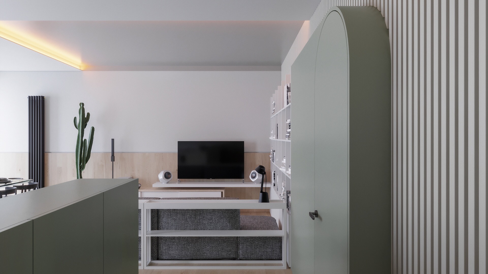 意大利湖畔公寓的现代翻新-2