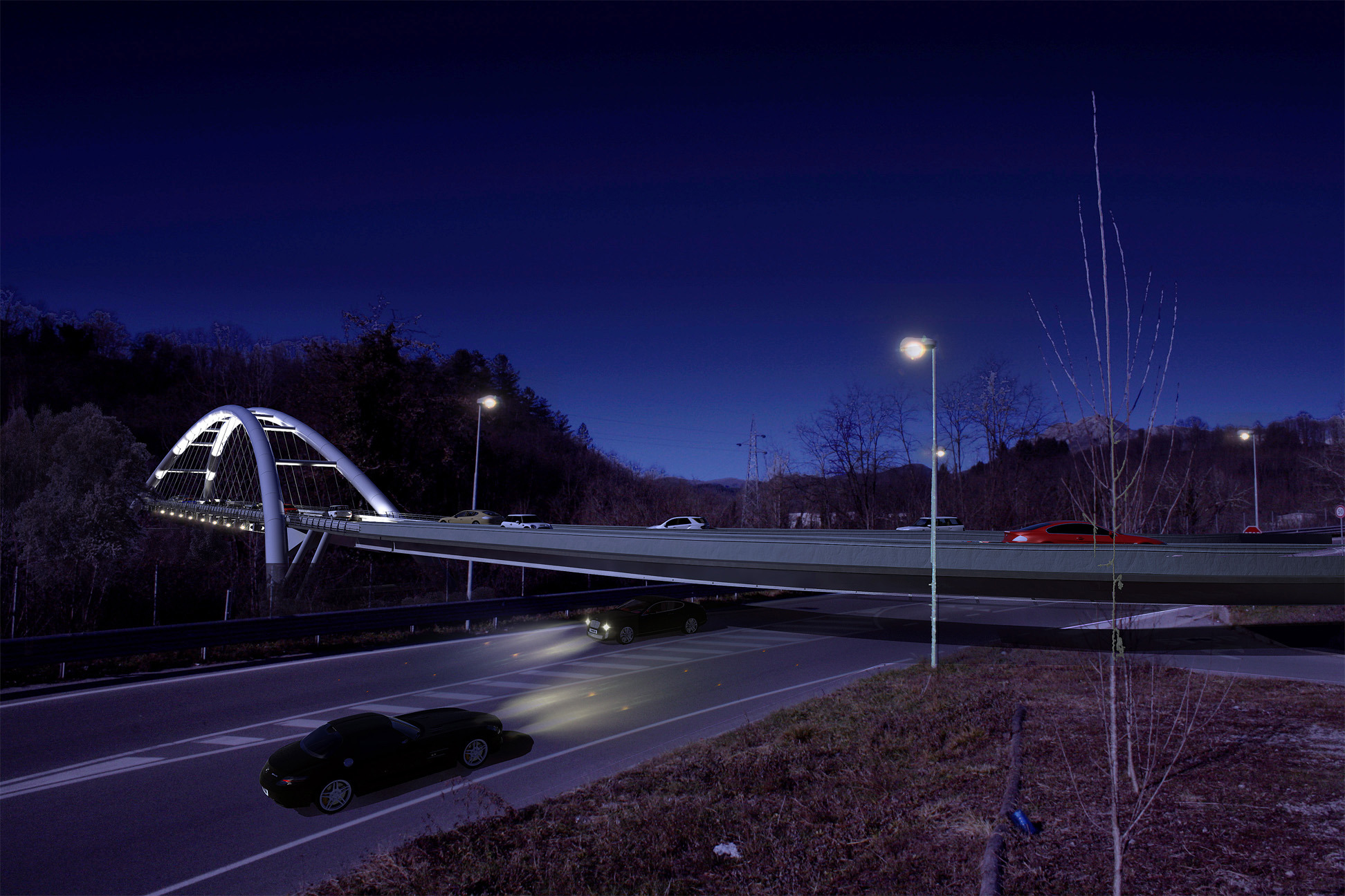 Castelnuovo 弧形桥 | 钢铁悬索之力-5